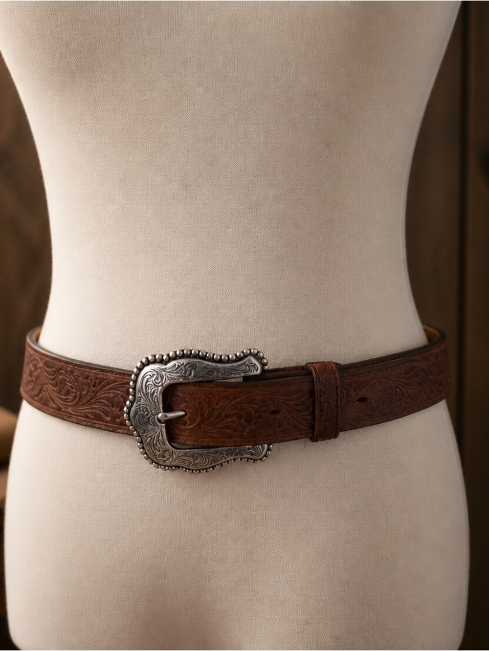 Tony Lama Layla Tooled Leather Western Belt